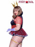 Leg Avenue LA87152X, Plus Size Ravishing Red Queen