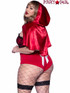 Leg Avenue LA86975X, Plus Size Naughty Miss Red Costume