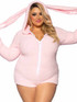 LA86824X, Plus Size Cuttle Bunny Romper By Leg Avenue