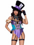 LA87136, Mischievous Mad Hatter Costume By Leg Avenue