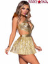 Leg Avenue LA87111, Gold Angel Costume Side View