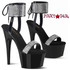 Pleaser | ADORE-770, 7 Inch Ankle Cuff Rhinestones Platform Sandal