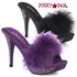 Fabulicious ELEGANT-401F, 4.5 Inch Marabou Slipper