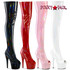 Pleaser ADORE-3011HWR, 7 Inch Stretch Thigh High Boots