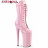 BEYOND-1050, Baby Pink 10 Inch Heel Mid-Calf Boots By Pleaser