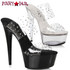 Ellie 609-Misty, 6 inch Double Strap with Rhinestones Slide