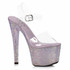 709-Ziamond, 7 Inch Lavender Rhinestones Platform Sandal By Ellie Shoes