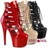 Pleaser Adore-1013MST, 7" Strappy Cage Bootie