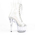 Adore-1021C, 7" Clear Mid-Calf Boots By Pleaser