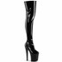 Enchant-3000, Thigh High Boots with Prismatic Linear Design On Platform By Pleaser