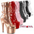 Pleaser | Adore-1043, Lace-up Ankle Boots with Triple Buckles