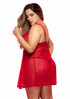 Mapale | MA7353X, Plus Size Mini Heart Babydoll