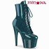 ADORE-1020GP, Teal Glitter Ankle Boots