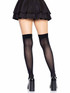 LA-6641, Black Net Cut Out Butterfly Thigh Highs Back View by Leg Avenue