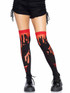 LA-6639, Red Splatter Thigh Highs by Leg Avenue