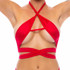 16004SL, Red Strappy Top By Bodyzone