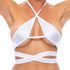 16004SL, White Strappy Top By Bodyzone