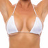 1685SL, White Beaded Triagle Top By Bodyzone