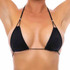 1685SL, Beaded Black Triagle Top By Bodyzone