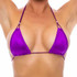 1685SL, Beaded Purple Triagle Top By Bodyzone