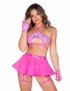 Roma R-6006 - Hot Pink Underboob Tie Top