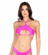 R-6039 - Hot Pink Underboob Cutout Top By Roma