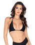 R-6040 - Black Bikini Tie Top By Roma