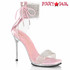 CHIC-47, Baby Pink 4.5" Rhinestones Ankle Cuff Sandal