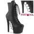Pleaser KNUCKS-1020, 7" Ankle Boots with Brass Knuckles