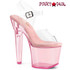 LOVESICK-708T, 7" Baby Pink Heart Shape Heel Tint Platform