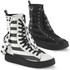SNEEKER-325, Mid-Calf Sneaker Creeper Boots By Demonia