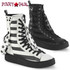 Demonia SNEEKER-325, Mid-Calf Sneaker Creeper Boots