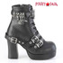 Demonia GOTHIKA-66, Mid-Calf Boots with Hanging Charms
