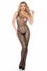 Music Legs ML-1108, Leopard Print Body Stocking