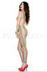 ML-1183, Rainbow Footless Body Stocking Back View ML-1183, Rainbow Footless Body Stocking Back View