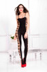 Music Legs ML-1607, Side Shredded Body Stocking