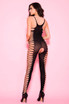 ML-1461, Criss Cross Cutout Side Bodystocking Back View