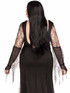 LA87182X, Plus Size Spooky Beauty Back View By Leg Avenue