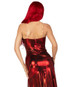 LA87157, Red Starlet Costume Dress with High Slit Back View