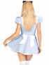 LA87160, Storybook Alice Costume Back View By Leg Avenue