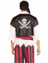 LA87192, Men's Roger Pirate Costume Back View By Leg Avenue