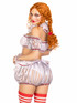 LA87155, Deadly Darling Clown Costume Back View