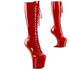 CRAZE-2023, 8 Inch Red Heelless Lace up Knee High Boots