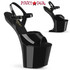 CRAZE-809 Black Heelless Heels