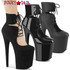 Pleaser FLAMINGO-800-22, 8" Heel Platform Cutout Bootie Pump
