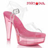 MARTINI-508, Pink 5 Inch Chunky Platform Ankle Strap Sandal