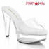 MARTINI-501, 5 Inch Clear Chunky Platform Slide