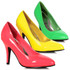 411-RAD, 4" 80's Neon Pump By Ellie Shoes