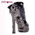 Hades KATO, Cut out Ankle Boot with D-Rings