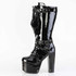 TORMENT-218, 5.5 Inch Knee High Platform with Skull Accent Side View